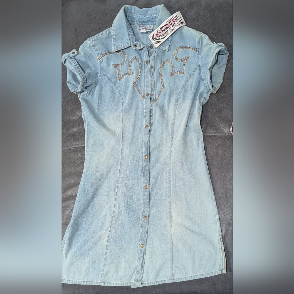 PINK Cattlelac women's Denim Dress